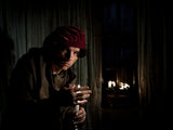 Portrait with a candle. Poster och Canvastavla