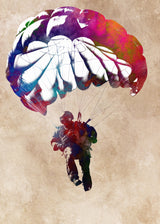 Paratrooper sport art Poster och Canvastavla