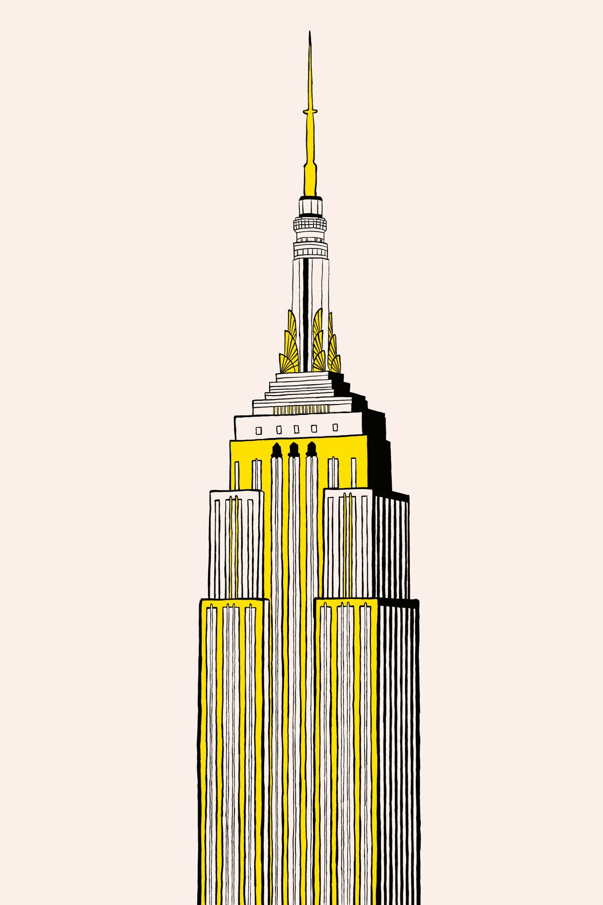 New York Skyscraper (Taxi Cab) Poster och Canvastavla