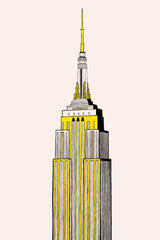 New York Skyscraper (Taxi Cab) Poster och Canvastavla