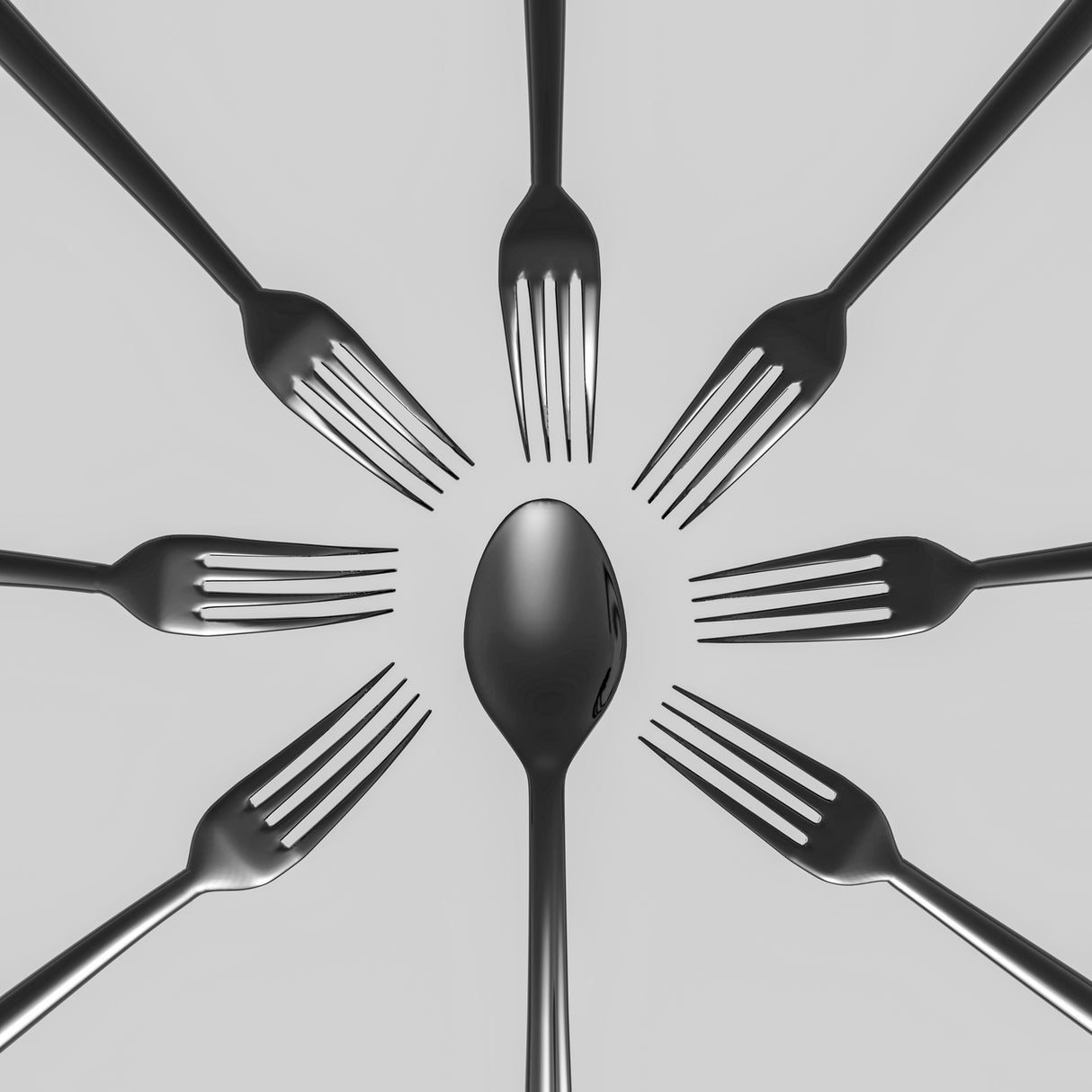 Spoon and Forks Poster och Canvastavla