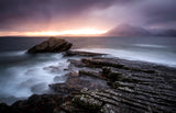 Sunset at Elgol Beach Poster och Canvastavla