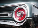 American classic car Galaxie 500 1964 Rear Poster och Canvastavla