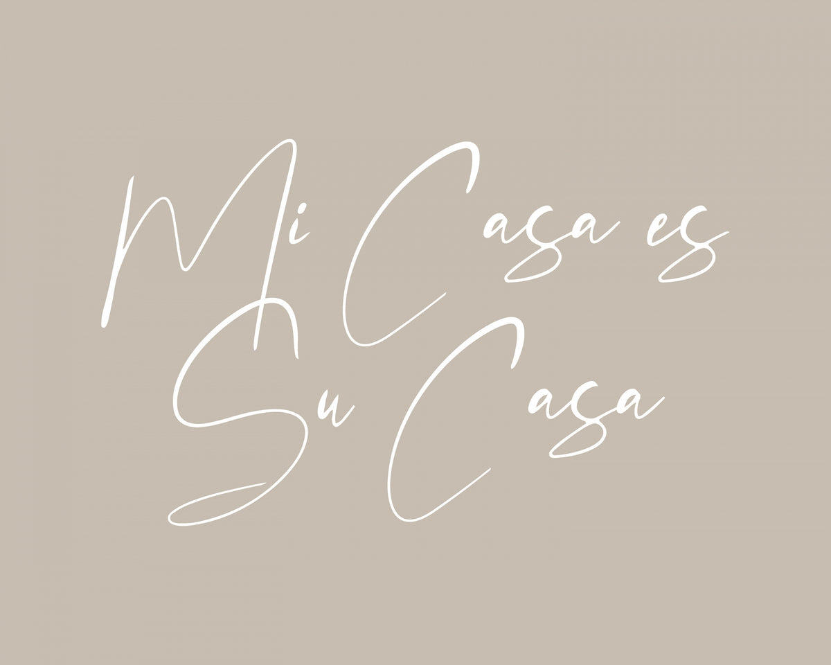 Mi Casa Poster och Canvastavla