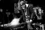 Blacksmith on the Christmas market Poster och Canvastavla