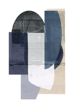 Navy Shapes No1 Poster och Canvastavla