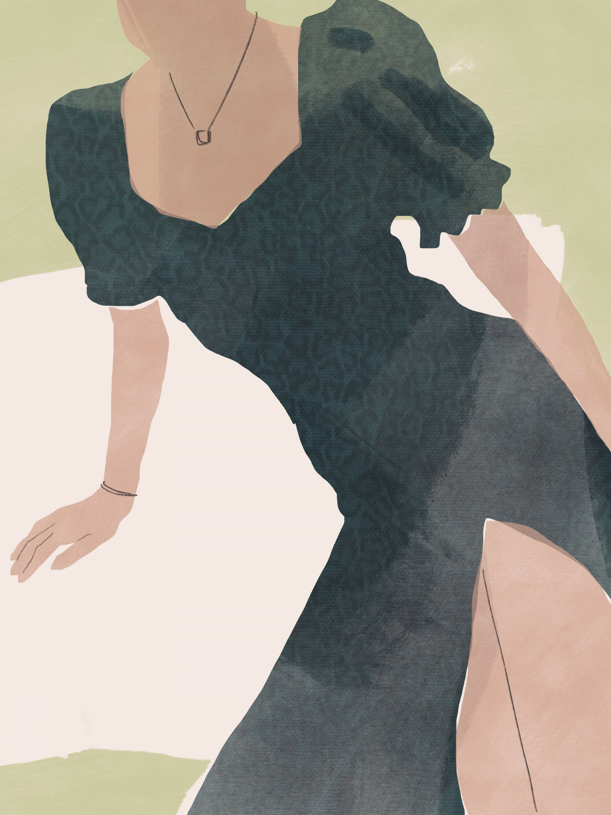 Sunny Leopard Figurative Poster och Canvastavla