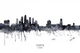 Tampa Florida Skyline Poster och Canvastavla