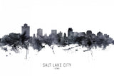 Salt Lake City Utah Skyline Poster och Canvastavla