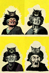 Angry Cat Lady Poster och Canvastavla