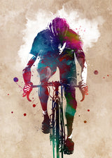 Cycling sport art 41 Poster och Canvastavla
