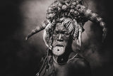 Mursi tribe lip plates Poster och Canvastavla