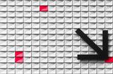 The arrow and the red plane Poster och Canvastavla