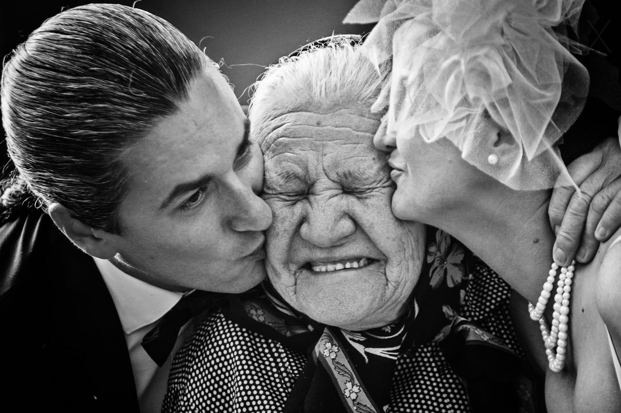 The happiness to see your grandchildren getting married Poster och Canvastavla