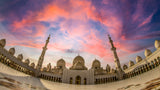 Sheikh Zayed Grand Mosque - Sunset Poster och Canvastavla