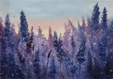 Purple field Poster och Canvastavla