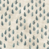Teal watercolor ferns placed pattern Poster och Canvastavla