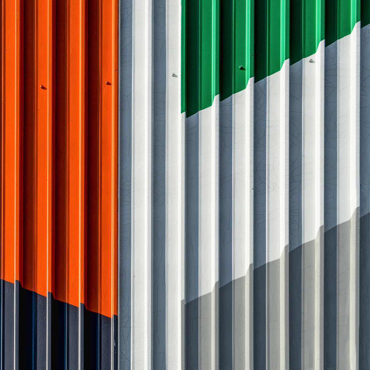 Corrugated flags Poster och Canvastavla
