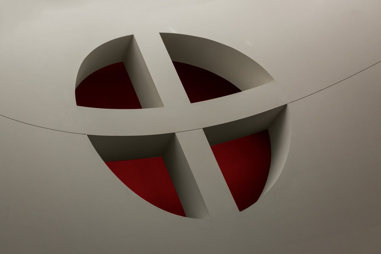 cross oval window Poster och Canvastavla