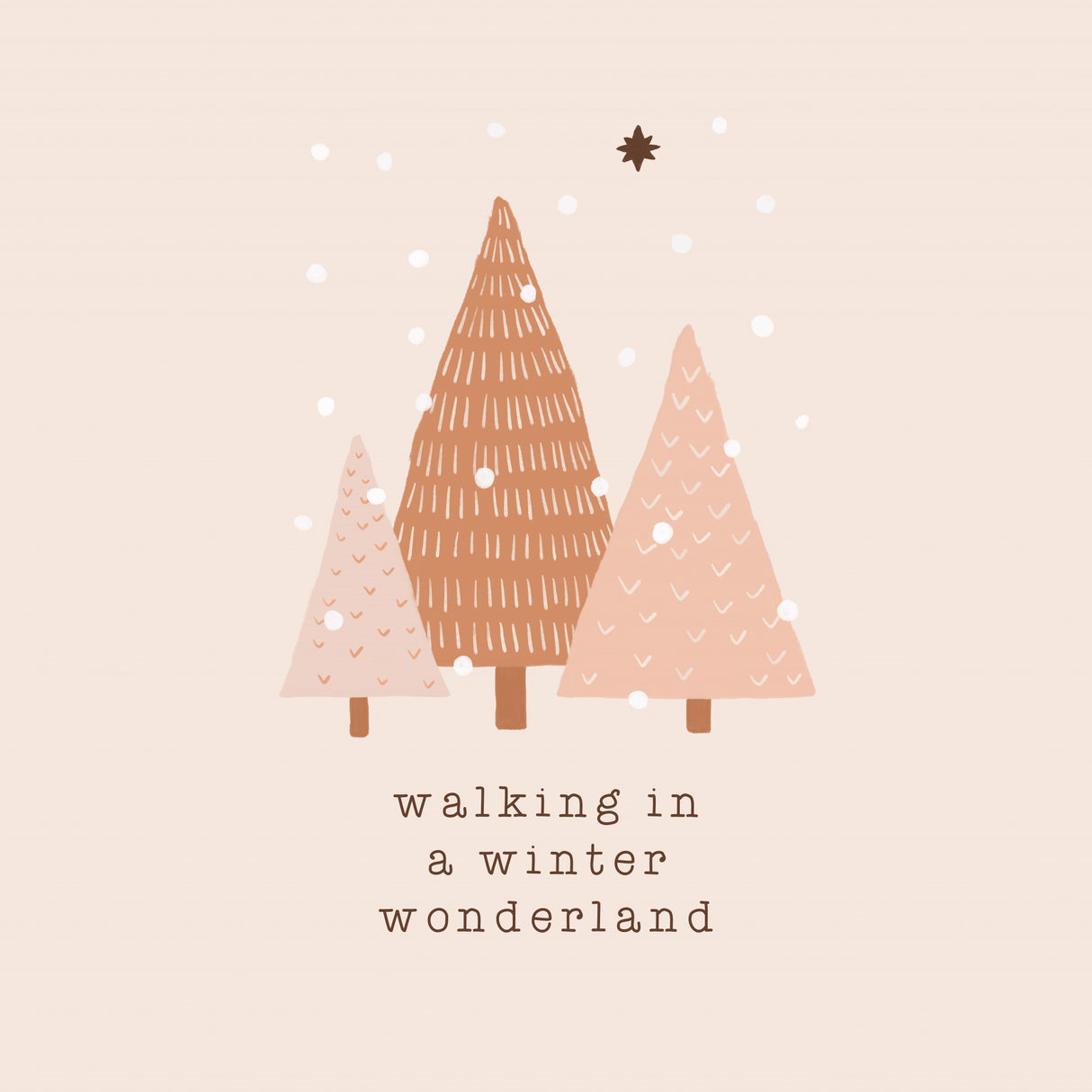 Walking In a Winter Wonderland Poster och Canvastavla