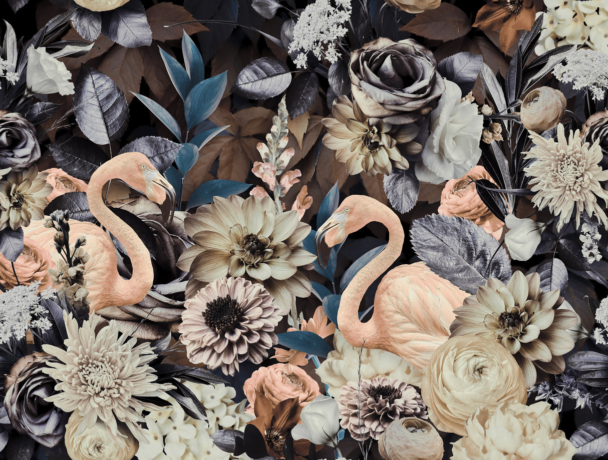 Flamingo Garden No1 Poster och Canvastavla
