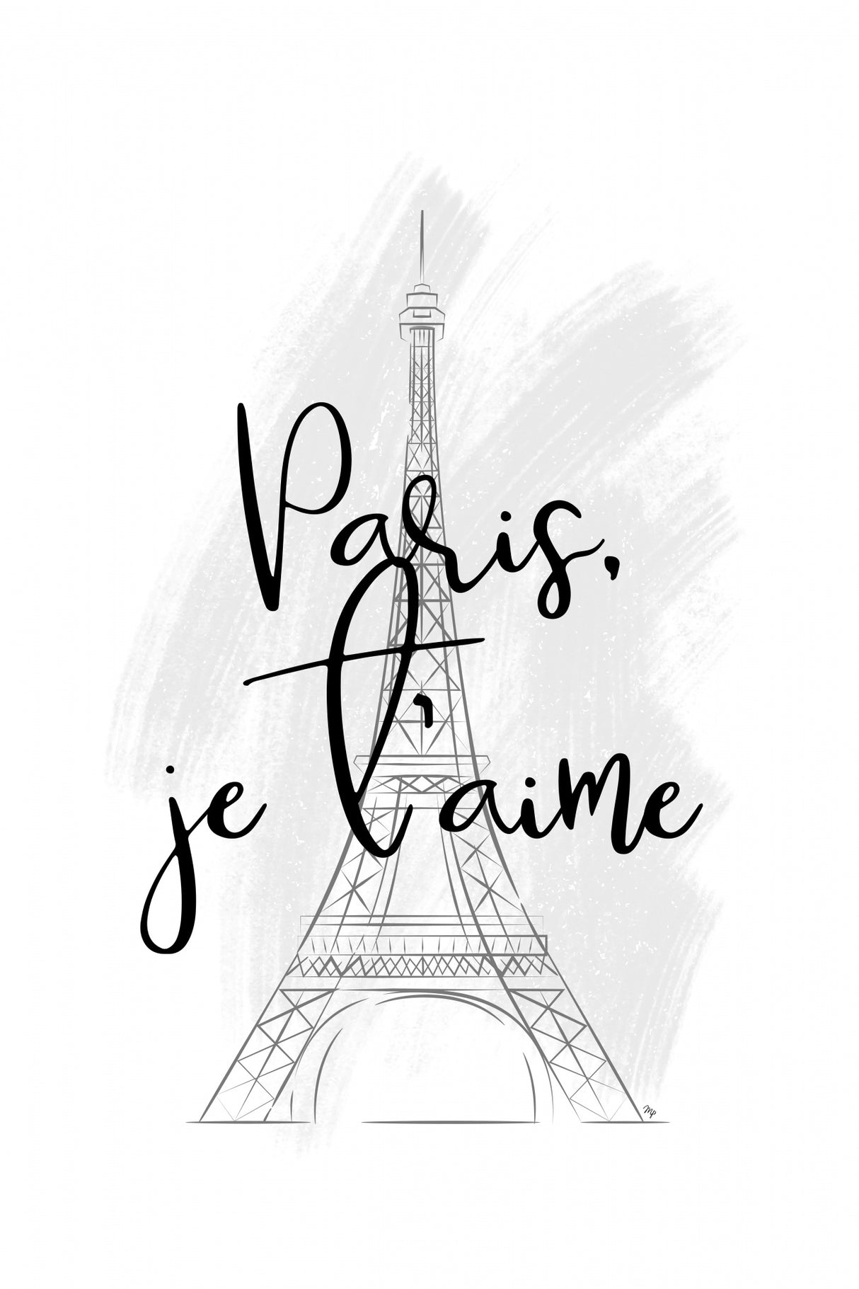 I Love Paris Poster och Canvastavla