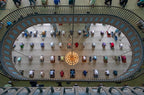 Friday prayer held with social distancing Poster och Canvastavla