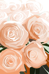 Coral roses Poster och Canvastavla