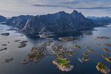 Football field on the edge of the world Poster och Canvastavla