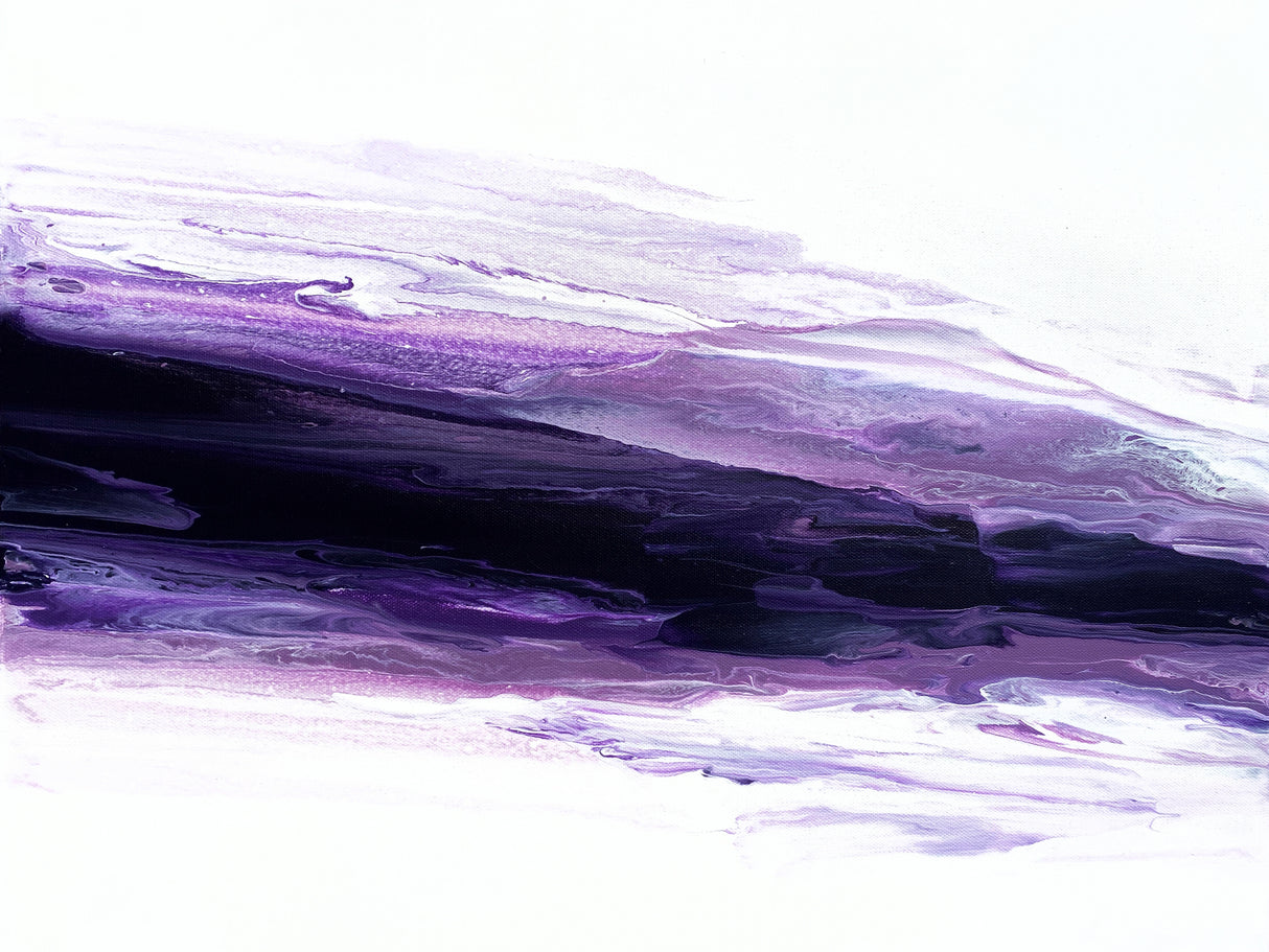 Purple Wave Poster och Canvastavla
