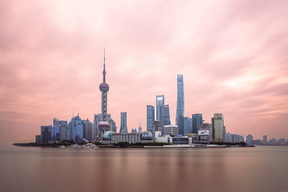 Sunrise of LUJIAZUI Poster och Canvastavla
