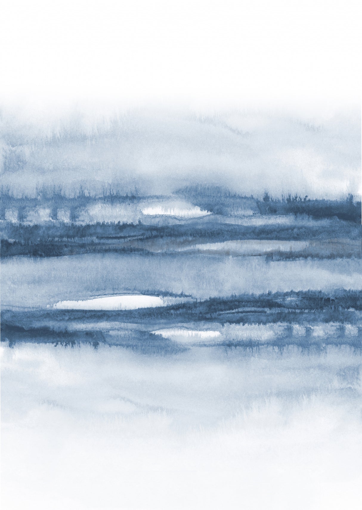 Blue World Poster och Canvastavla