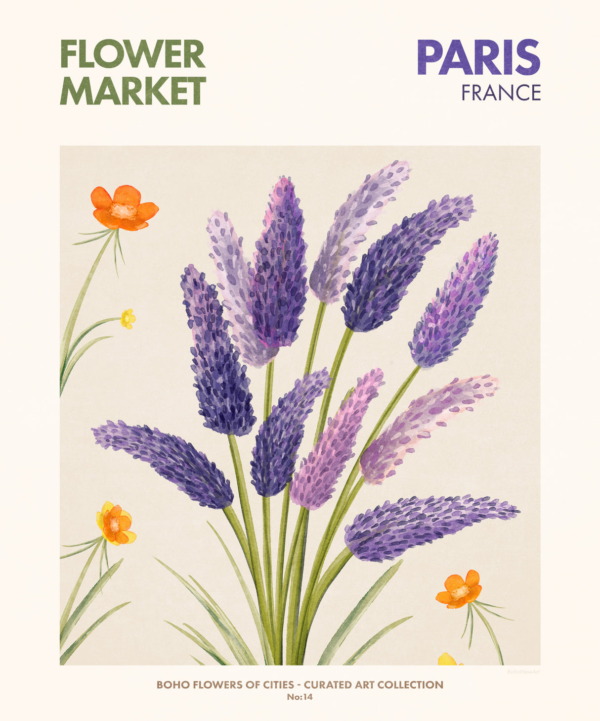 Paris Poster och Canvastavla