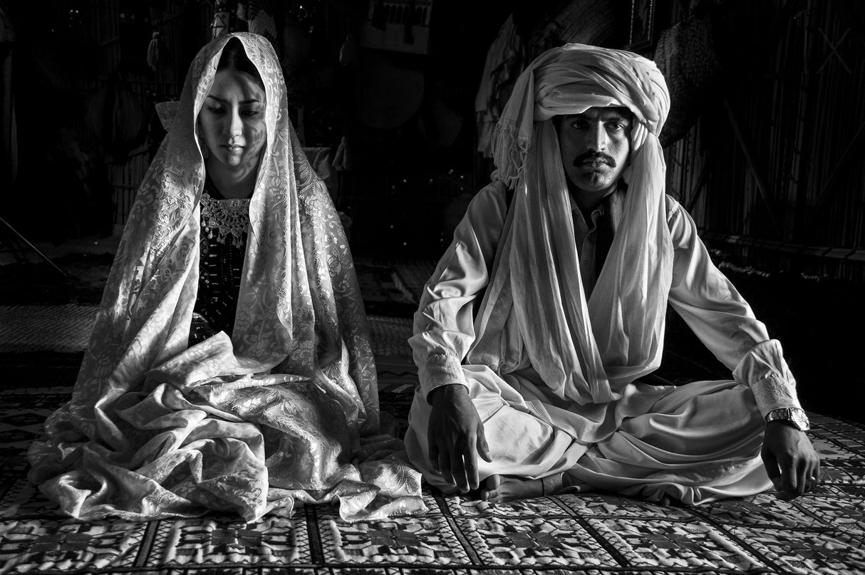 Balooch Bride and  groom Poster och Canvastavla