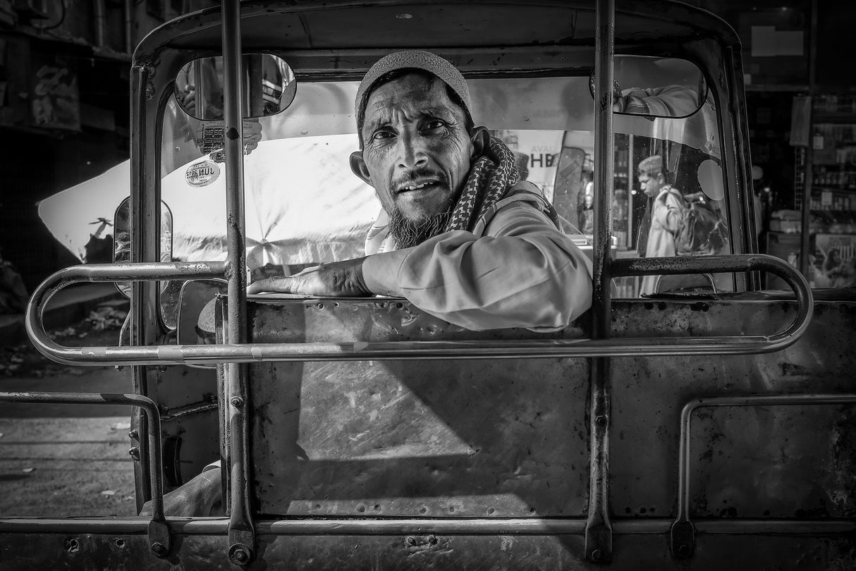 Rickshaw Driver Poster och Canvastavla