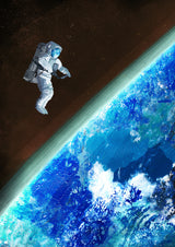 Space Walk Poster och Canvastavla