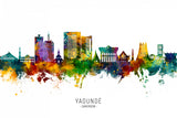 Yaoundé Cameroon Skyline Poster och Canvastavla