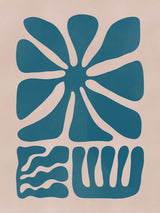 Floral Cut Out Poster och Canvastavla