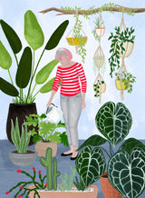 My home jungle in blue Poster och Canvastavla