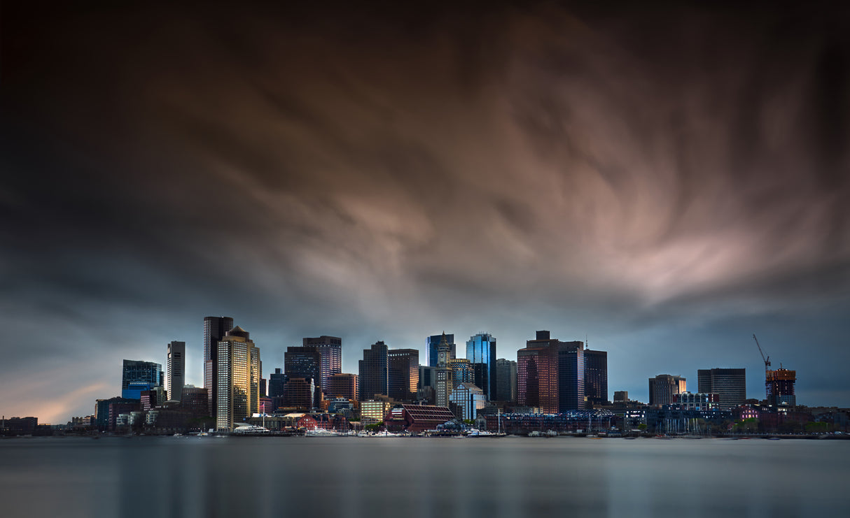 Boston Skyline Poster och Canvastavla