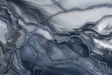 Marble Elegance Navy Blue Poster och Canvastavla