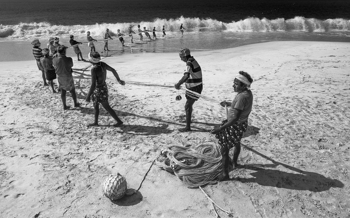 Fishing in Kerala Poster och Canvastavla