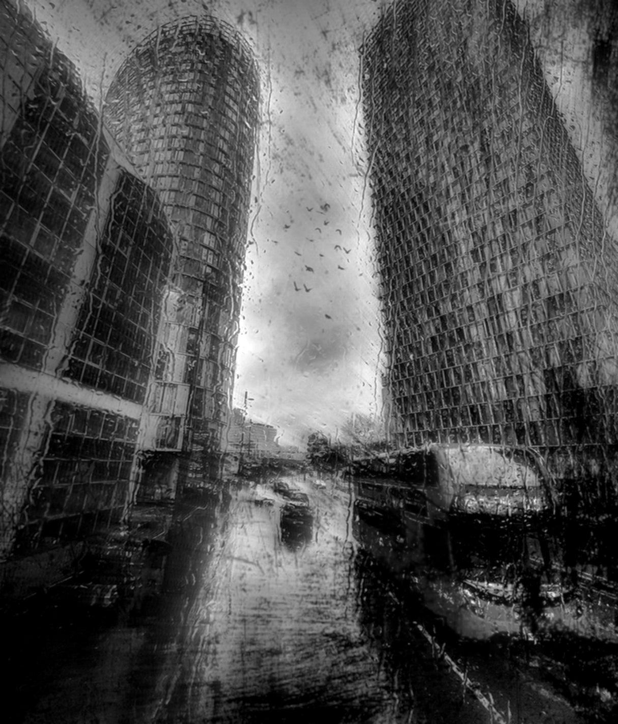 Black and White London Poster och Canvastavla