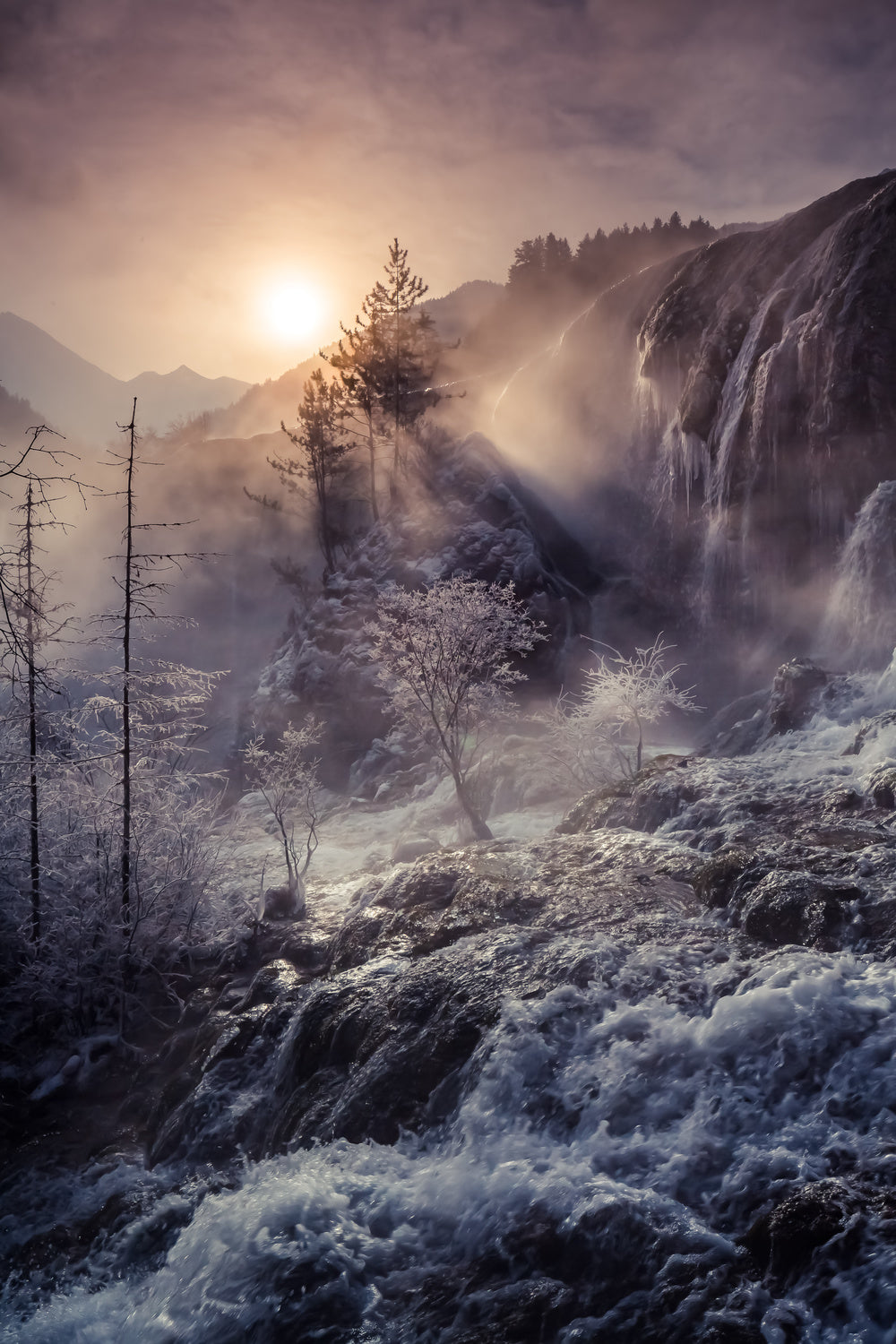 Jiuzhaigou China《天堂梦境》 Poster och Canvastavla
