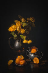 Enjoy Sweet Yellow Peach Poster och Canvastavla