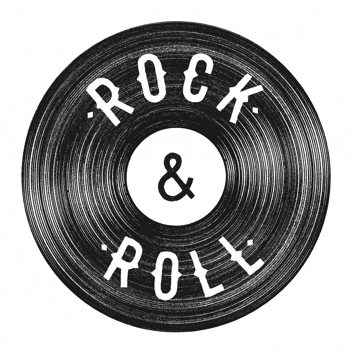 Rock Roll Print Poster och Canvastavla