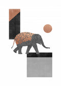 Elephant Mosaic I Poster och Canvastavla