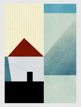 Spaces Bleu House Poster och Canvastavla