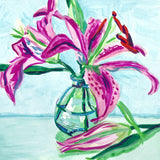 Pink Lilies Poster och Canvastavla