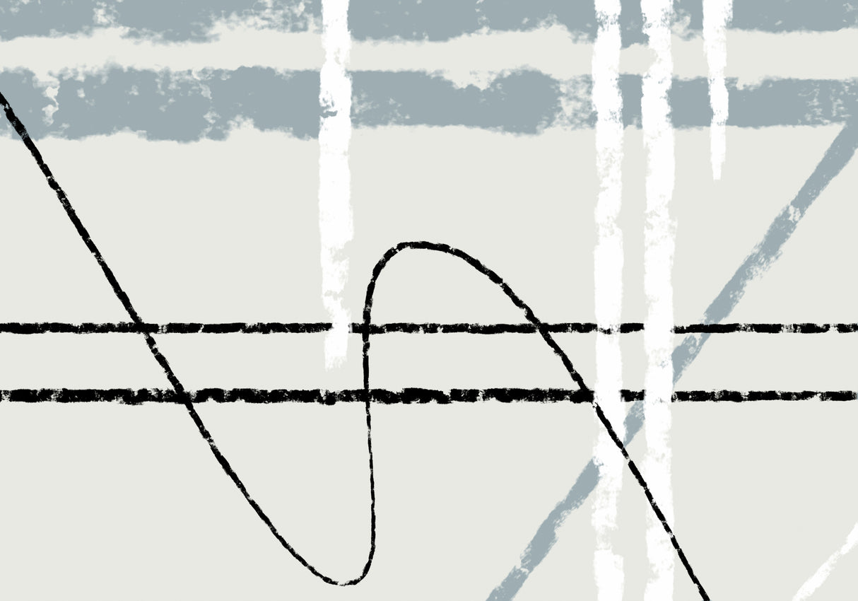 Messy Lines 02 Poster och Canvastavla